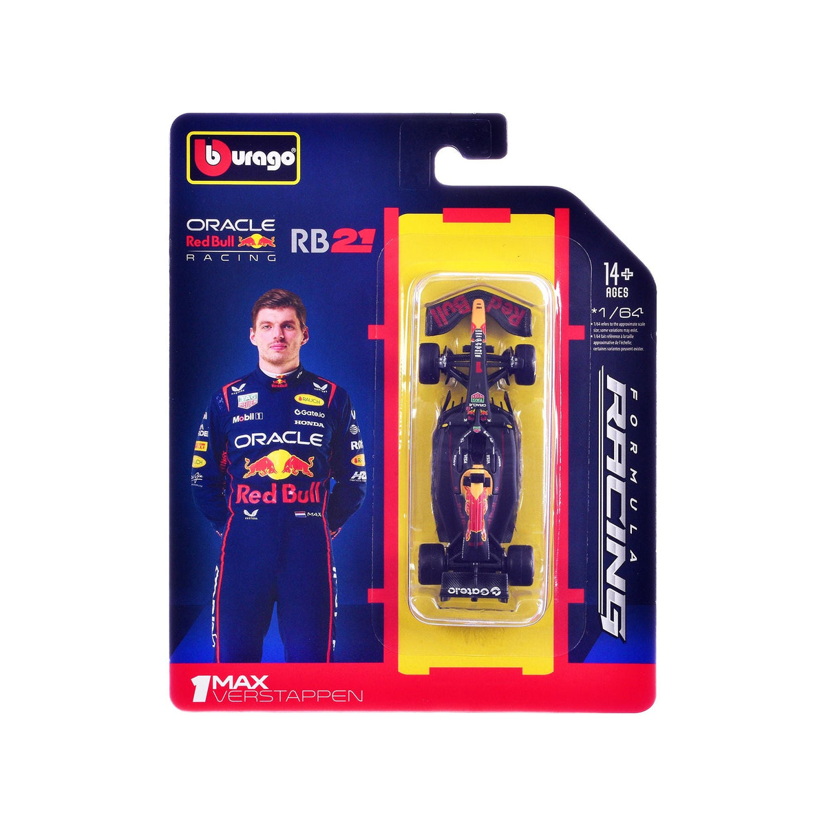 Red Bull Racing RB21 #1 Max Verstappen Formula One F1 World Championship (2025) "Formula Racing" Series 1/64 Diecast Model Car by Bburago-Bburago-ModelCars.com