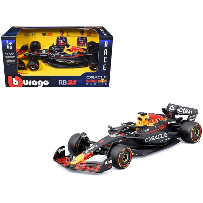 Red Bull Racing RB21 #1 Max Verstappen "Oracle" Formula One F1 World Championship (2025) "Race" Series 1/43 Diecast Model Car by Bburago-Bburago-ModelCars.com