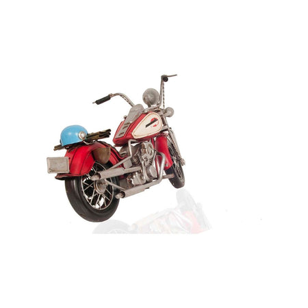 Red Harley - Davidson Motorcycle Metal Handmade - Old Modern - ModelCars.com