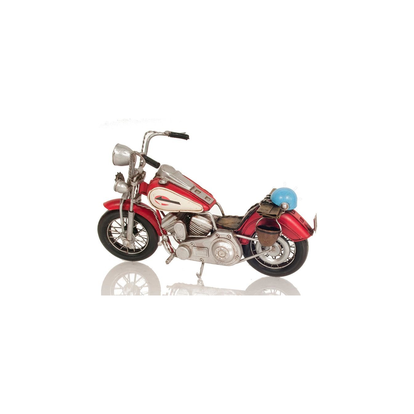 Red Harley - Davidson Motorcycle Metal Handmade - Old Modern - ModelCars.com