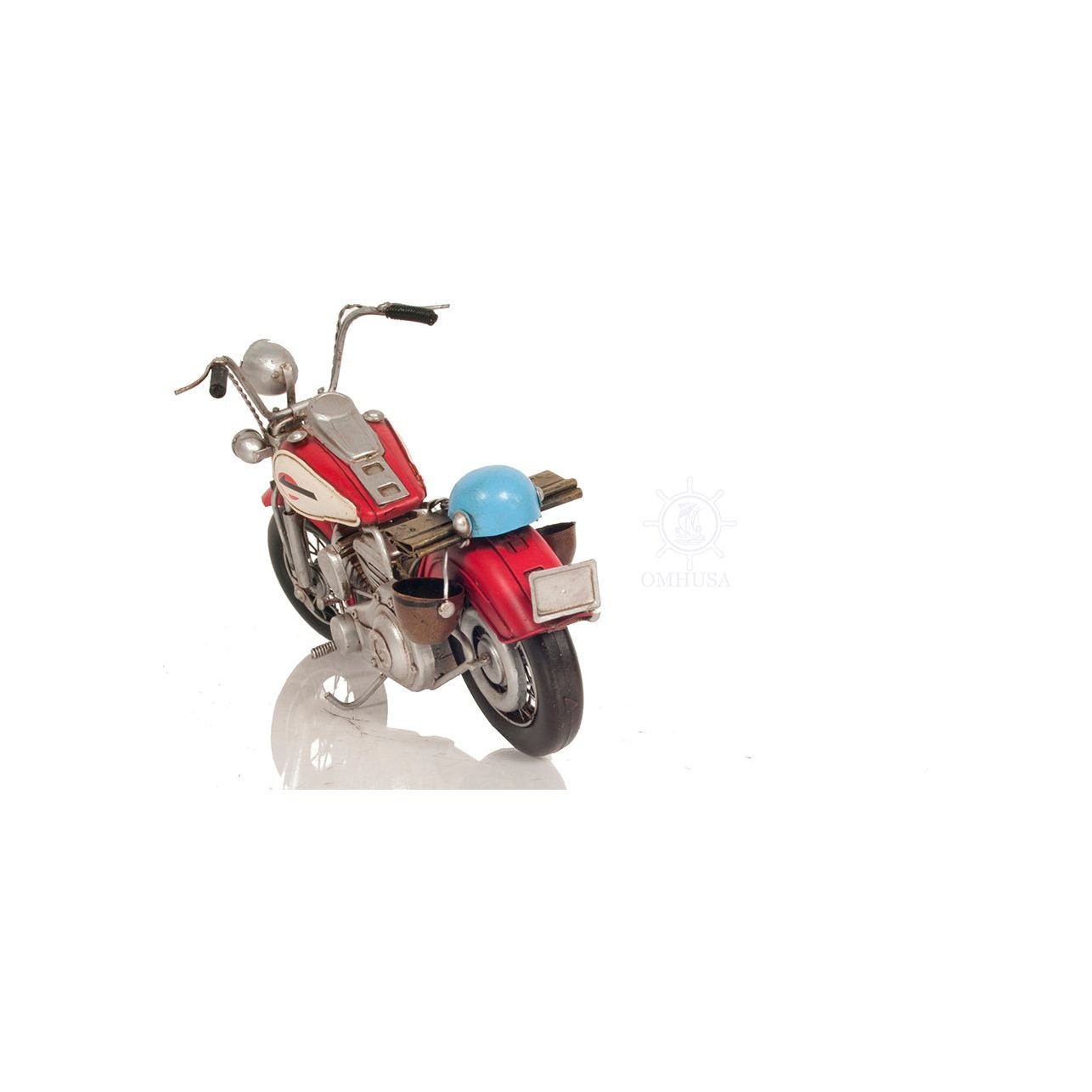 Red Harley - Davidson Motorcycle Metal Handmade - Old Modern - ModelCars.com