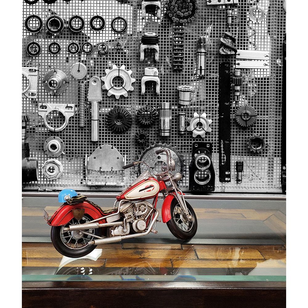 Red Harley - Davidson Motorcycle Metal Handmade - Old Modern - ModelCars.com