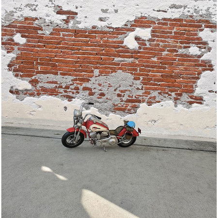 Red Harley - Davidson Motorcycle Metal Handmade - Old Modern - ModelCars.com