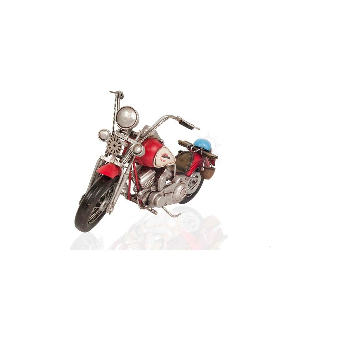 Red Harley - Davidson Motorcycle Metal Handmade - Old Modern - ModelCars.com