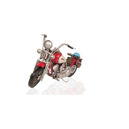 Red Harley - Davidson Motorcycle Metal Handmade - Old Modern - ModelCars.com