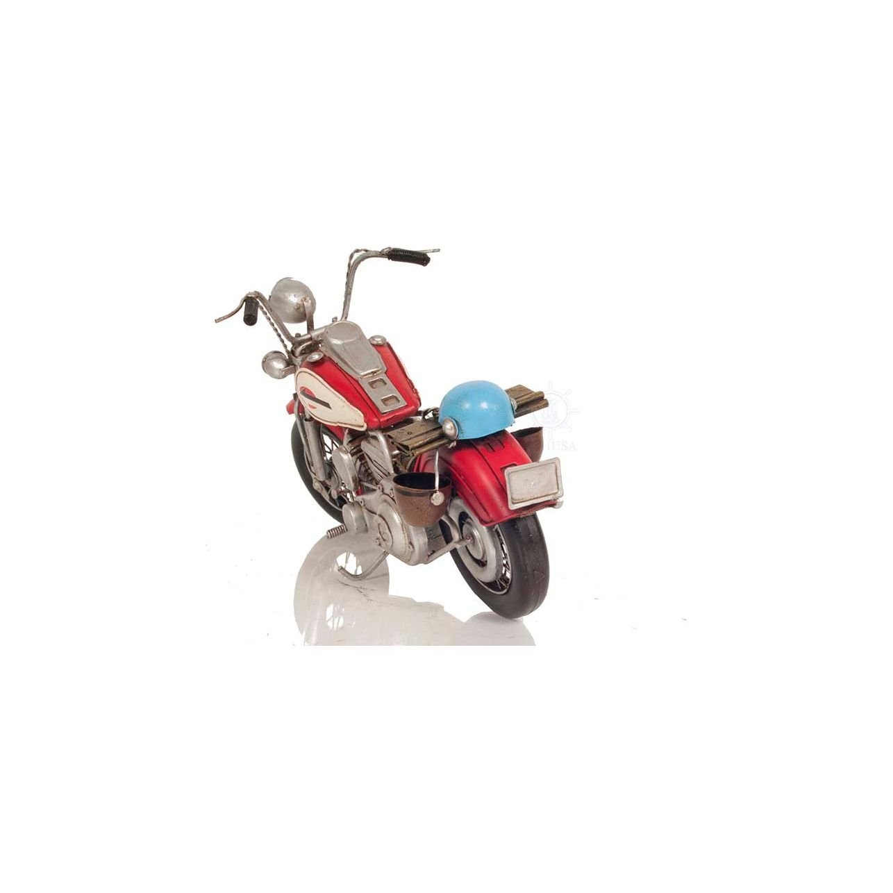 Red Harley - Davidson Motorcycle Metal Handmade - Old Modern - ModelCars.com
