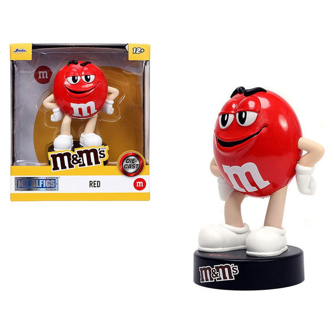 Red M&M's 4.5" Diecast Figurine "Metalfigs" Series by Jada-Jada-ModelCars.com