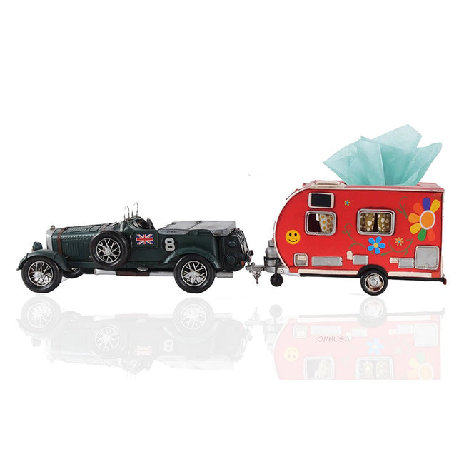 Red Trailer Tissue Holder-Old Modern-ModelCars.com