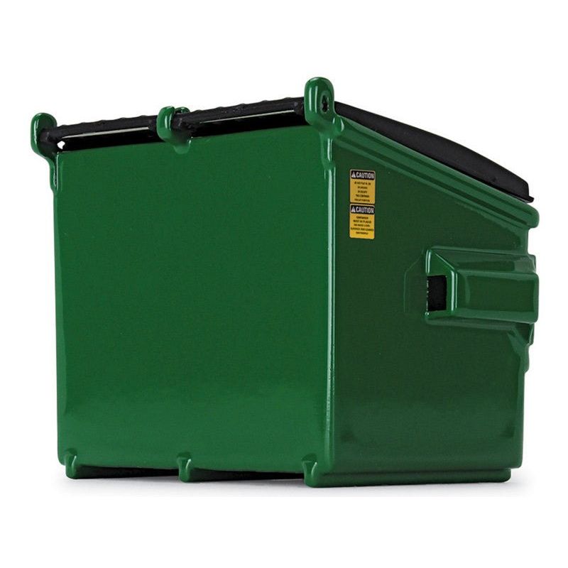 Refuse Trash Bin "Waste Management" Green Version D 1/34 Diecast Model by First Gear - First Gear - ModelCars.com