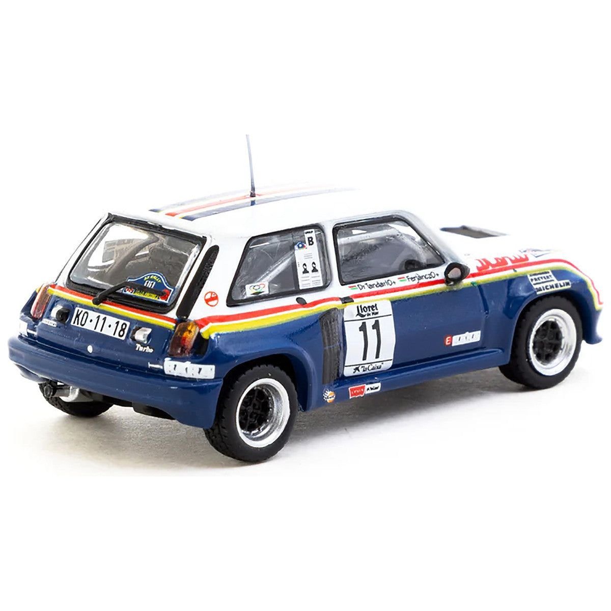 Renault 5 Turbo 11 Attila Ferjancz - Janos Tandari "Rothmans Racing" "Rally Costa Brava" (1985) "Hobby64" Series 1/64 Diecast Model by Tarmac Works - Tarmac Works - ModelCars.com