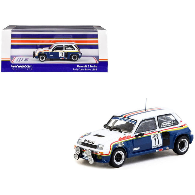Renault 5 Turbo 11 Attila Ferjancz - Janos Tandari "Rothmans Racing" "Rally Costa Brava" (1985) "Hobby64" Series 1/64 Diecast Model by Tarmac Works - Tarmac Works - ModelCars.com