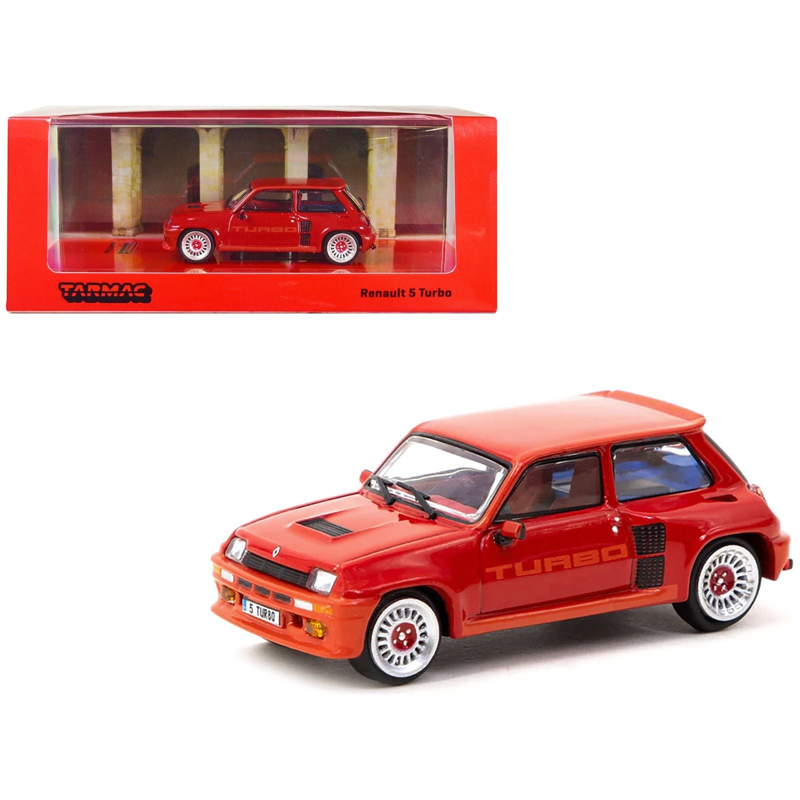 Renault 5 Turbo Red "Road64" Series 1/64 Diecast Model by Tarmac Works - Tarmac Works - ModelCars.com