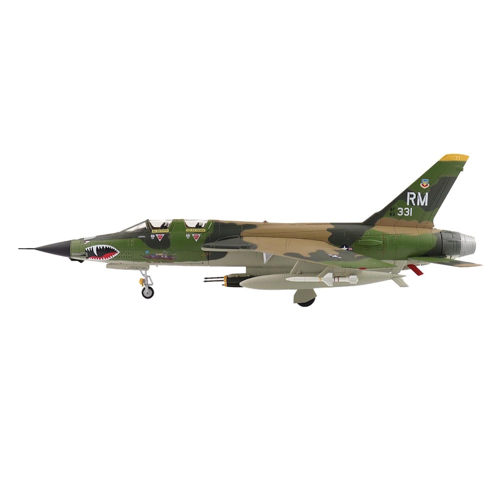 Republic F - 105F Thunderchief Fighter - Bomber Aircraft "63 - 8331 Red River Showboat 354th Tactical Fighter Squadron 355th Tactical Fighter Wing Takhli Royal Thai AFB" United States Air Force "Air Power Series" 1/72 Diecast Model by Hobby Master - Hobby Master - ModelCars.com