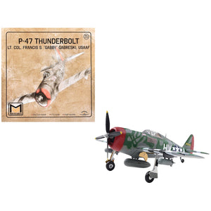Republic P-47 Thunderbolt Fighter Aircraft "Lt. Col. Francis S. "Gabby" Gabreski" United States Army Air Forces 1/72 Diecast Model by Militaria Die Cast