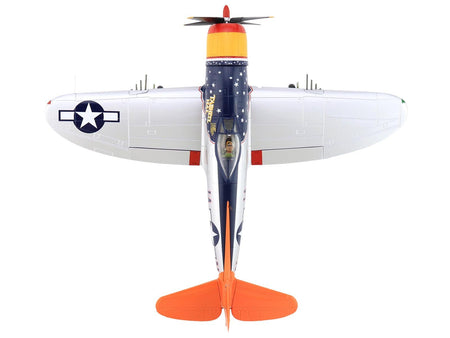 Republic P-47D Thunderbolt Aircraft "Tarheel Hal Lt. 'Ike' David 66 FS 358 FG" (1945) United States Army Air Forces "Air Power Series" 1/48 Diecast Model by Hobby Master-Hobby Master-ModelCars.com