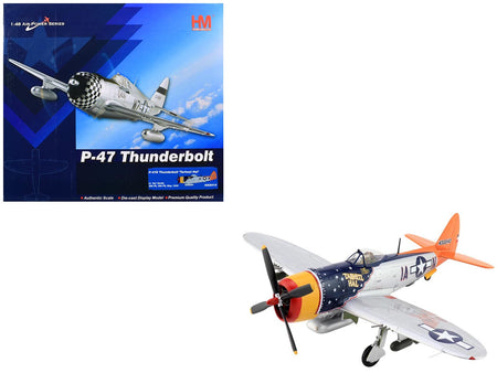 Republic P-47D Thunderbolt Aircraft "Tarheel Hal Lt. 'Ike' David 66 FS 358 FG" (1945) United States Army Air Forces "Air Power Series" 1/48 Diecast Model by Hobby Master-Hobby Master-ModelCars.com