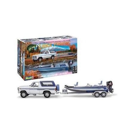 Revell 1/24 1980 Ford Bronco & Bass Boat w/Trailer Model Kit - Revell - ModelCars.com