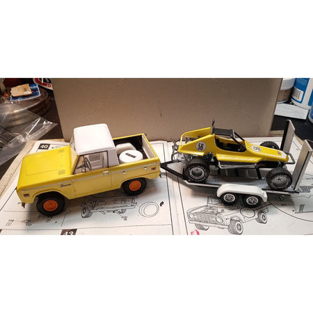Revell Ford Bronco Half Cab with Dune Buggy & Trailer 1/25 Scale Model Kit - Revell - ModelCars.com