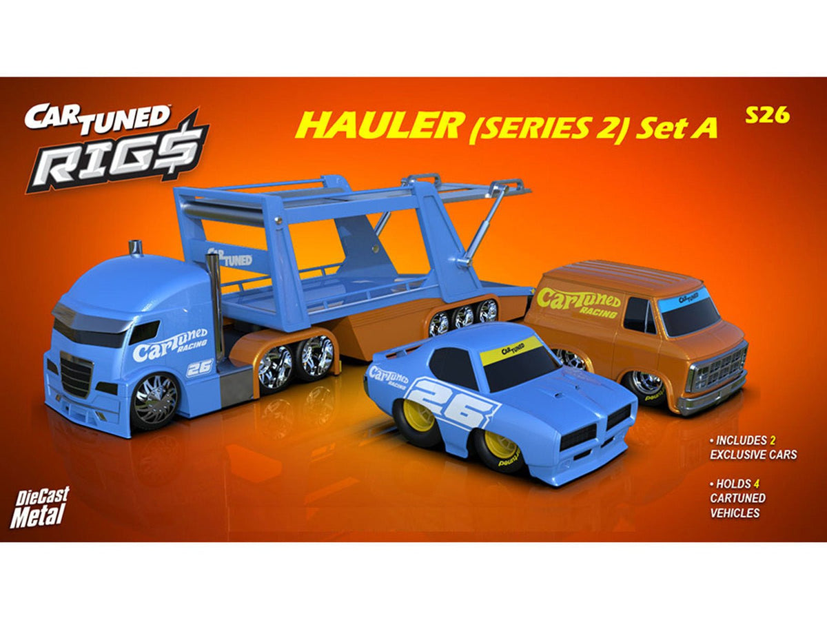 "Rigs Car Hauler" Series 2 Set of 3 pieces Diecast Model Cars by CarTuned-Car Tuned-ModelCars.com