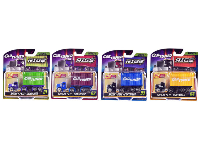 "Rigs" Container Case Series 1 Set of 4 Pieces Diecast Model Cars by CarTuned-Car Tuned-ModelCars.com
