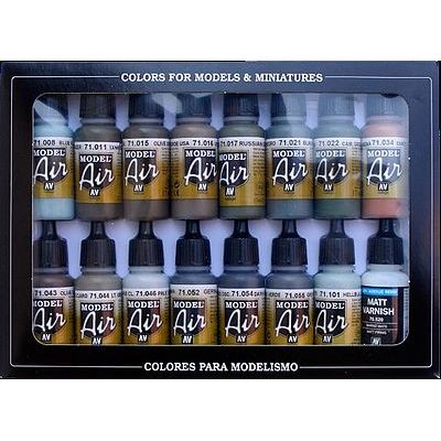 RLM COLORS SET (16) - Vallejo - ModelCars.com
