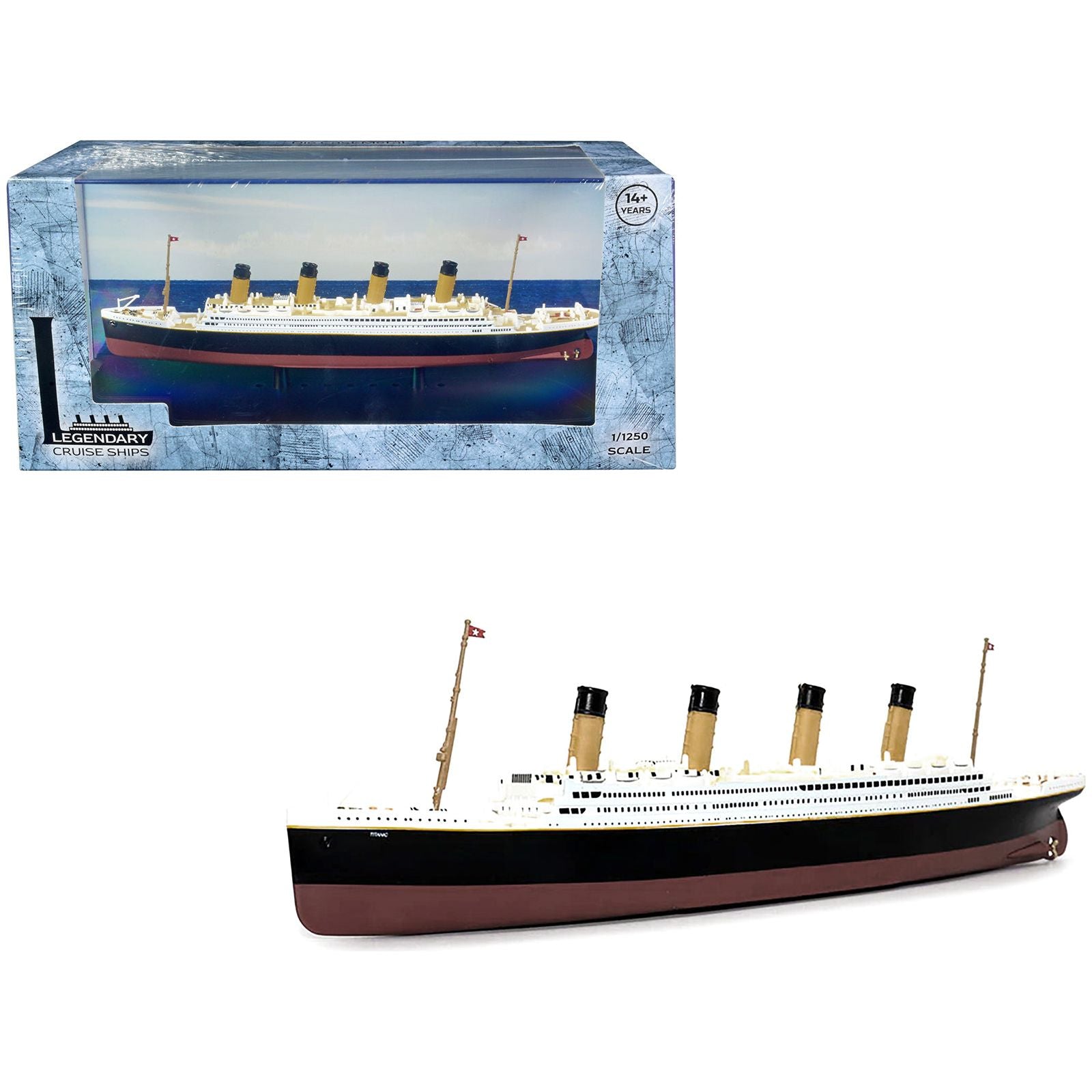 RMS Titanic Passenger Ship 1/1250 Diecast Model by Legendary Cruise Ships - Legendary Cruise Ships - ModelCars.com