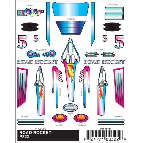 ROAD ROCKET STICK - ON DECA - PINECAR - ModelCars.com