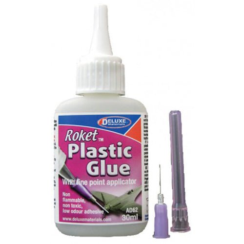 ROKET PLASTIC GLUE 30ML - Deluxe Materials - ModelCars.com