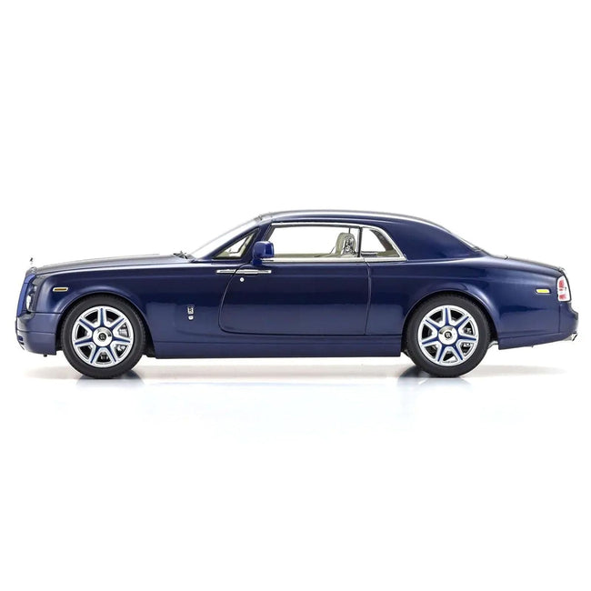 Rolls Royce Phantom Coupe Blue Metallic 1/18 Diecast Model Car by Kyosho-Kyosho-ModelCars.com