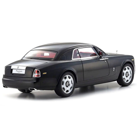 Rolls Royce Phantom Coupe Diamond Black with Red Interior 1/18 Diecast Model Car by Kyosho - Kyosho - ModelCars.com