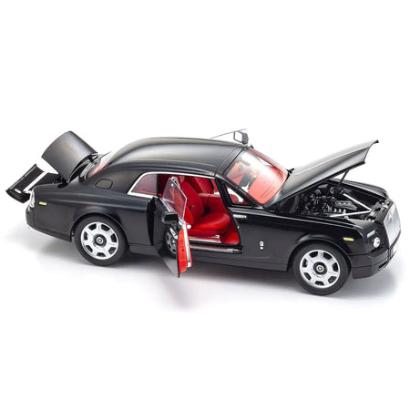 Rolls Royce Phantom Coupe Diamond Black with Red Interior 1/18 Diecast Model Car by Kyosho - Kyosho - ModelCars.com