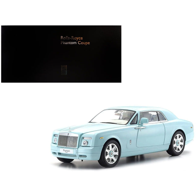 Rolls Royce Phantom Coupe Turquoise 1/18 Diecast Model Car by Kyosho-Kyosho-ModelCars.com