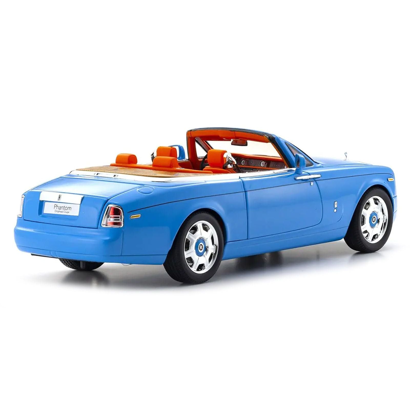 Rolls Royce Phantom Drophead Coupe Light Blue 1/18 Diecast Model Car by Kyosho - Kyosho - ModelCars.com