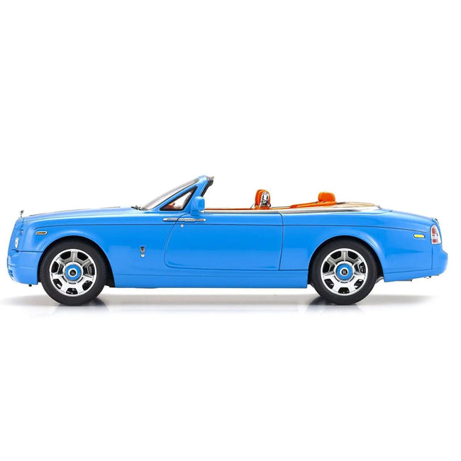 Rolls Royce Phantom Drophead Coupe Light Blue 1/18 Diecast Model Car by Kyosho-Kyosho-ModelCars.com