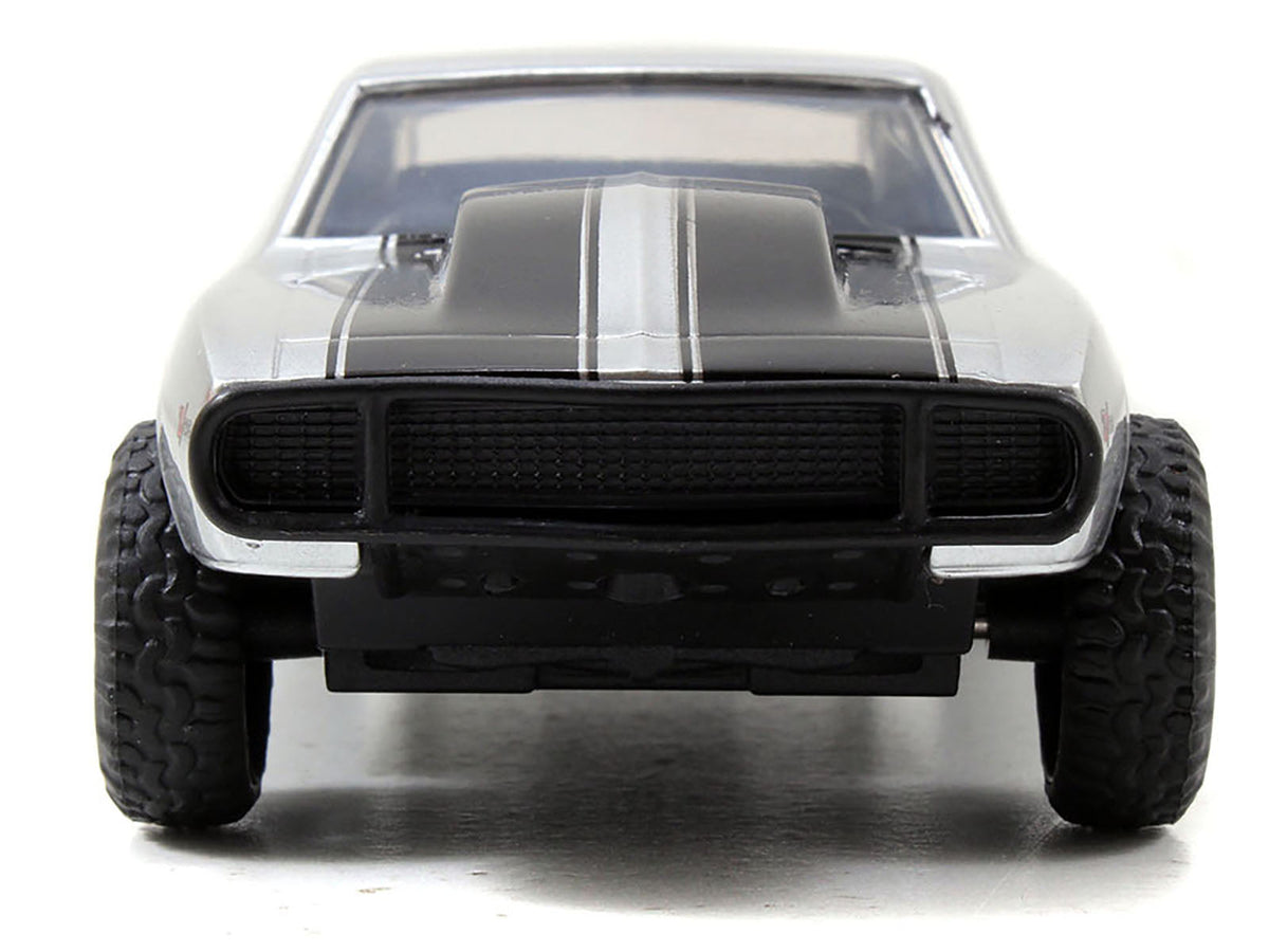 Roman's Chevrolet Camaro Z/28 Silver with Black Stripes "Fast & Furious 7" (2015) Movie 1/32 Diecast Model Car by Jada-Jada-ModelCars.com