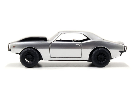Roman's Chevrolet Camaro Z/28 Silver with Black Stripes "Fast & Furious 7" (2015) Movie 1/32 Diecast Model Car by Jada-Jada-ModelCars.com