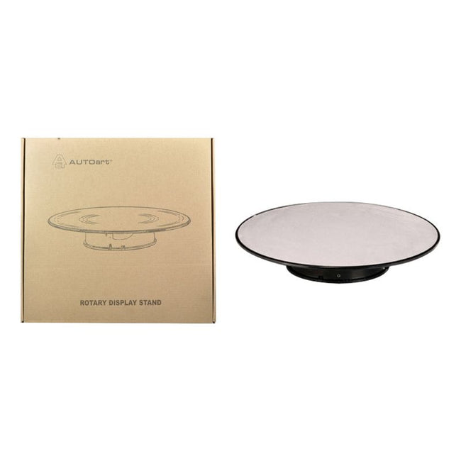 Rotary Display Stand Large 1/18 with Silver Top 12 Inches by Autoart - Autoart - ModelCars.com