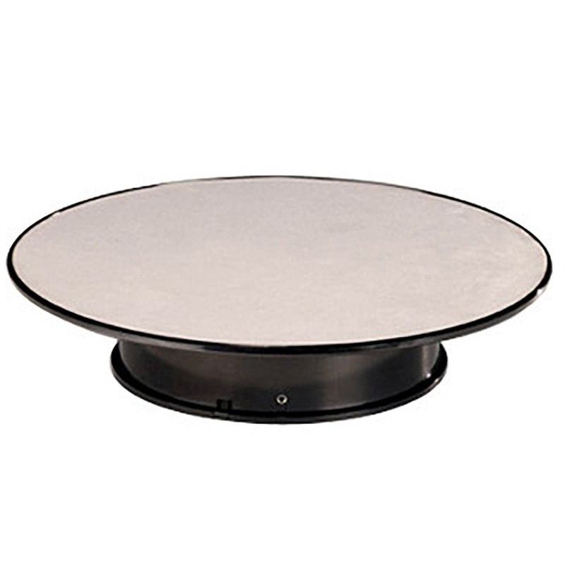 Rotary Display Turntable Stand Medium 10 Inches with Silver Top for 1/64 1/43 1/32 1/24 1/18 Scale Models by Autoart-Autoart-ModelCars.com