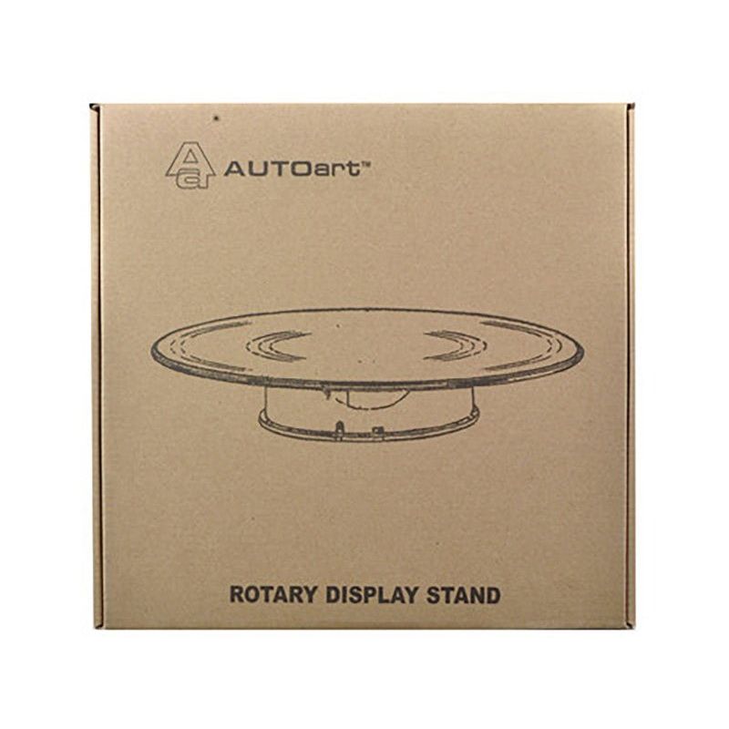 Rotary Display Turntable Stand Medium 10 Inches with Silver Top for 1/64 1/43 1/32 1/24 1/18 Scale Models by Autoart-Autoart-ModelCars.com