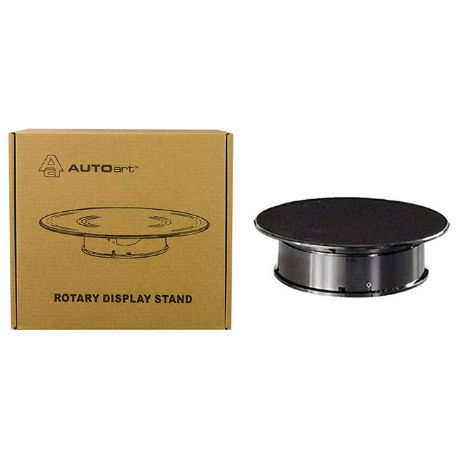 Rotary Display Turntable Stand Small 8 Inches with Black Top for 1/64, 1/43, 1/32, 1/24 Scale Models by Autoart - Autoart - ModelCars.com