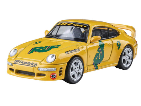 RUF CTR2 #9 "Pikes Peak" Yellow with Graphics 1/64 Diecast Model Car by Paragon Models-Paragon-ModelCars.com