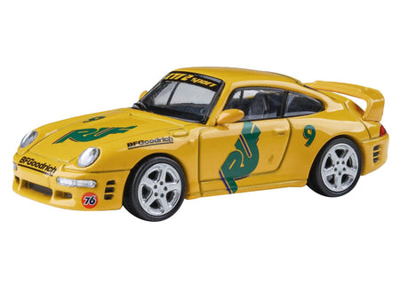 RUF CTR2 #9 "Pikes Peak" Yellow with Graphics 1/64 Diecast Model Car by Paragon Models-Paragon-ModelCars.com