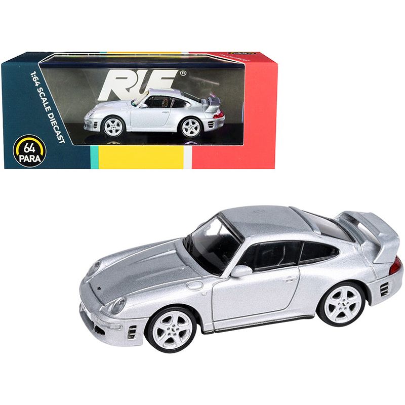 RUF CTR2 Silver Metallic 1/64 Diecast Model Car by Paragon - Paragon - ModelCars.com