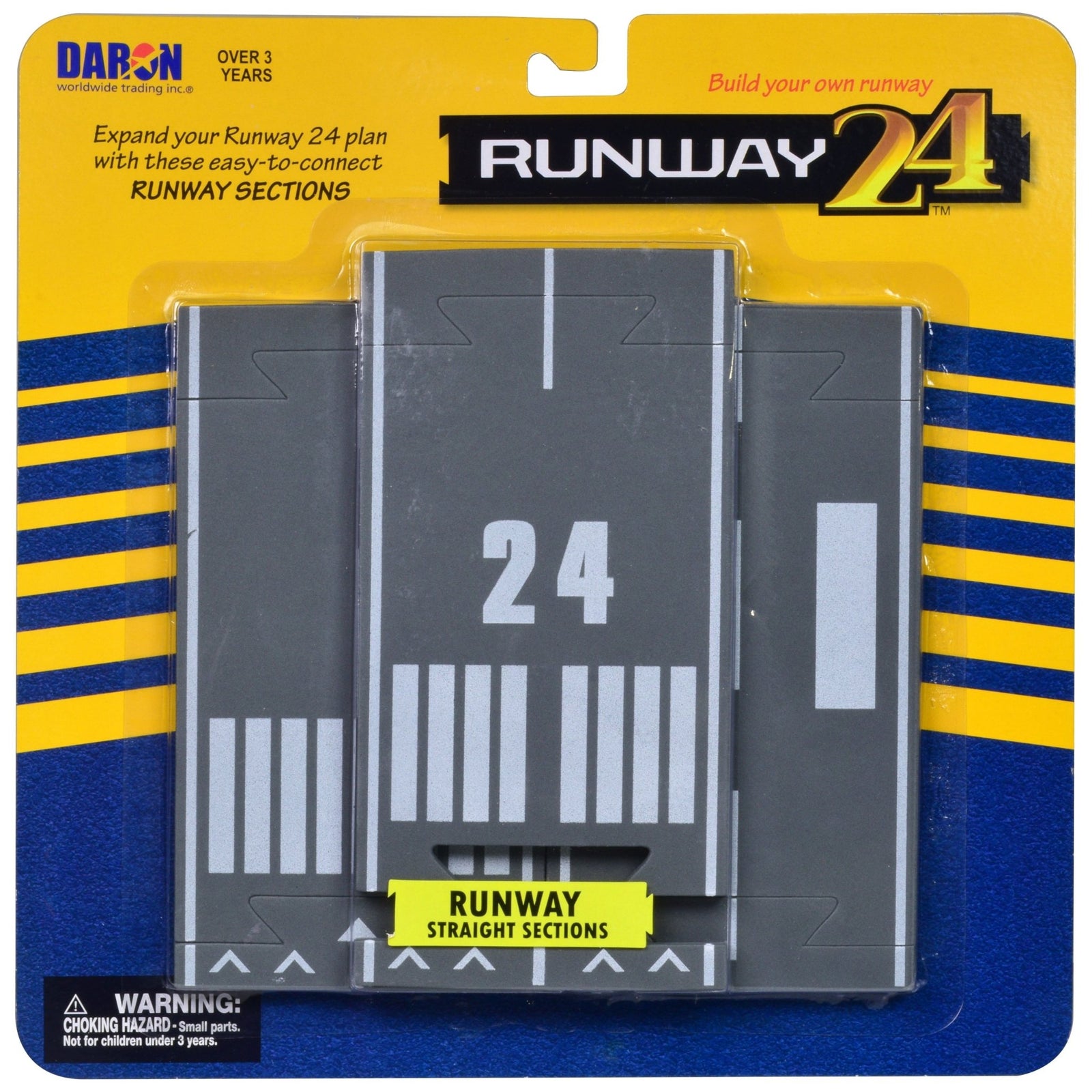 Runway Straight Sections 3 Piece Set for Diecast Models by Runway24 - Runway24 - ModelCars.com