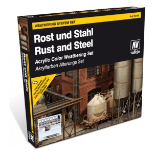 RUST & STEEL(9)+2 BRUSHES - Vallejo - ModelCars.com