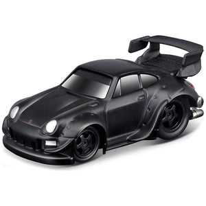 RWB 993 911 Matt Black 1/64 Diecast Model Car by Muscle Machines