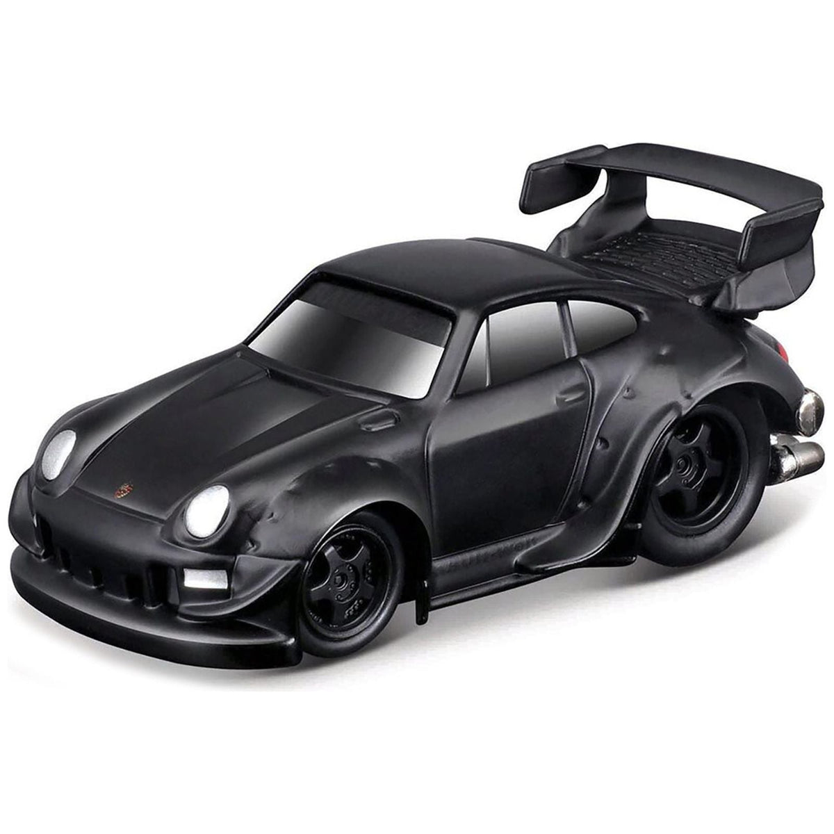 RWB 993 911 Matt Black 1/64 Diecast Model Car by Muscle Machines-Muscle Machines-ModelCars.com
