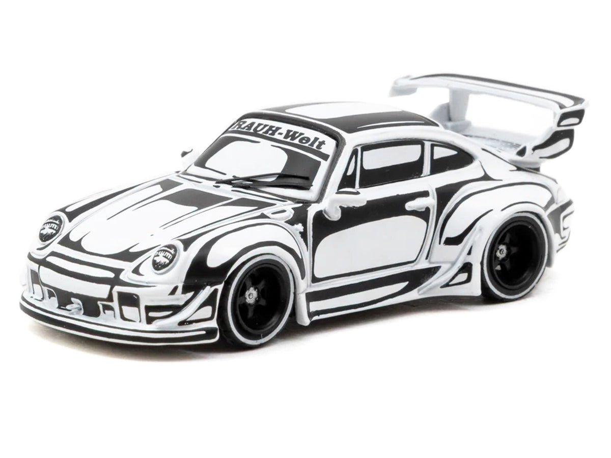 RWB 993 "Designed by Joshua Vides" Black and White "Hobby64" Series 1/64 Diecast Model Car by Tarmac Works-Tarmac Works-ModelCars.com