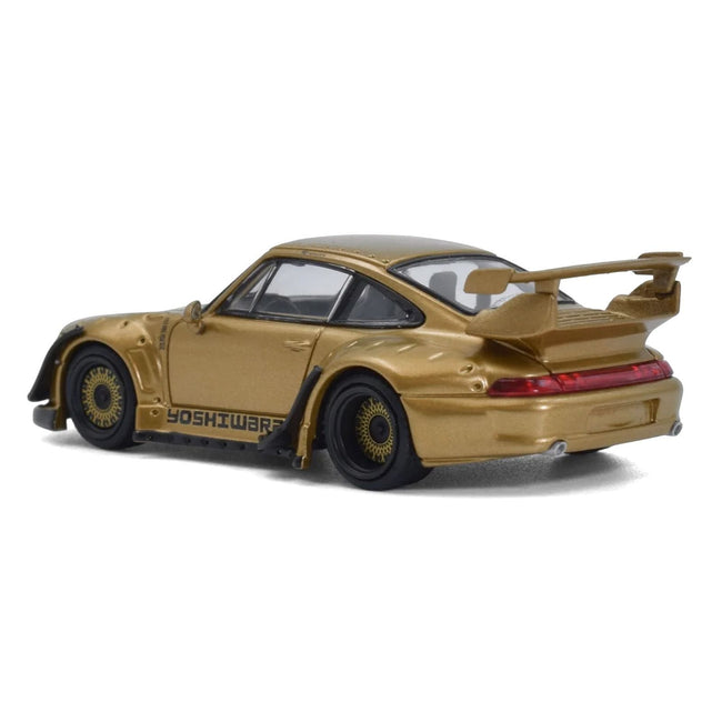 RWB 993 "Yoshiwara" Gold Metallic 1/64 Diecast Model Car by Model Model-Model Model-ModelCars.com