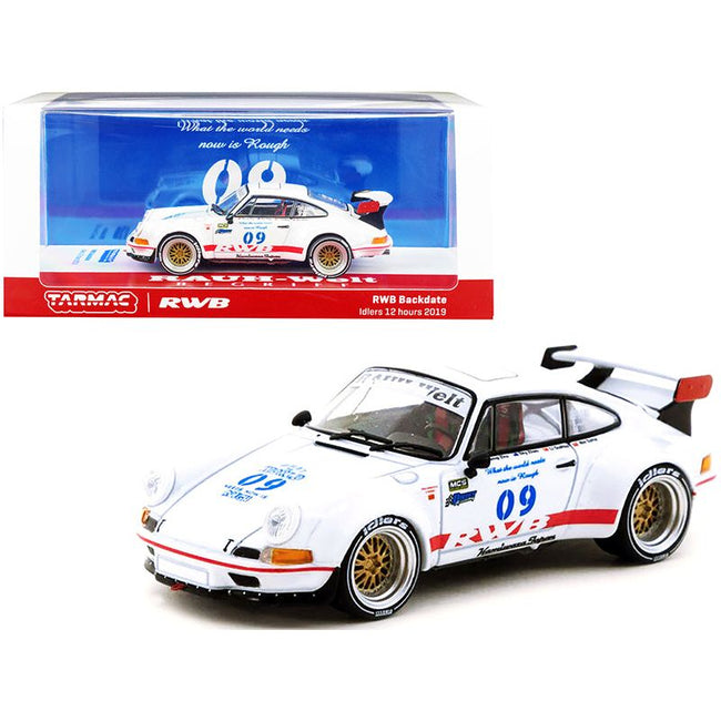RWB Backdate 09 White Metallic Idlers 12 Hours (2019) "RAUH - Welt BEGRIFF" 1/43 Diecast Model Car by Tarmac Works - Tarmac Works - ModelCars.com